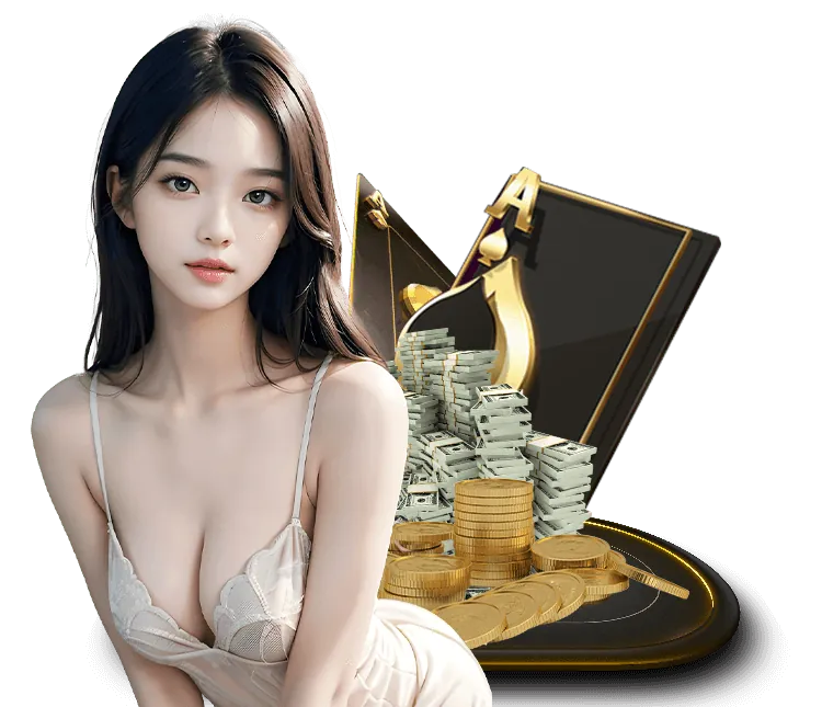 Hình ảnh người chơi thắng lớn jackpot với tiền vàng